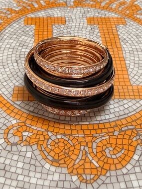 De Grisogono 18k Rose Gold Diamond Ring